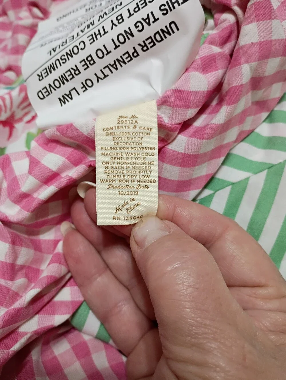 Matilda Jane Floral Pink Green Quilted Comforter Shams Pillow Set Full Queen NWT